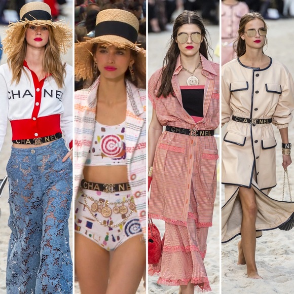 Auth Chanel Ss19 CC Logo Elastic Ruched Waist-belt Size.85 -Extremely Rare - Picture 14 of 15